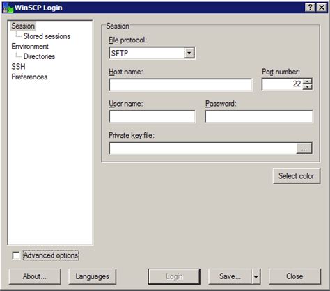 Image result for Configuration WinSCP