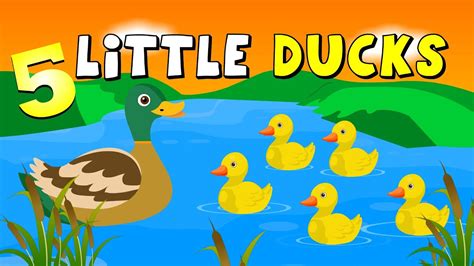 Five Little Ducks | Five Little Ducks Nursery Rhyme | Songs with Lyrics ...