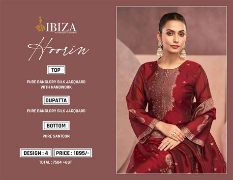 IBIZA HOORIN BANGLORY SILK JACQUARD DESIGNER LADIES TRADITIONAL WEAR ...