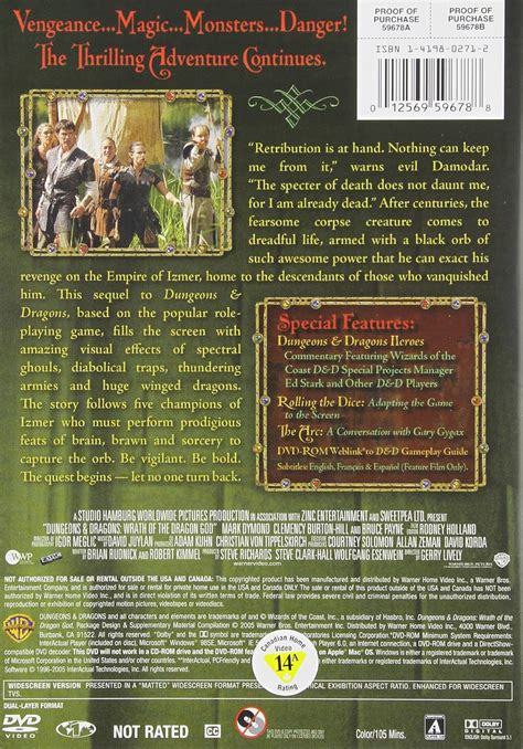 Buy Dungeons and Dragons- Wrath of the Dragon God (Widescreen Edition ...