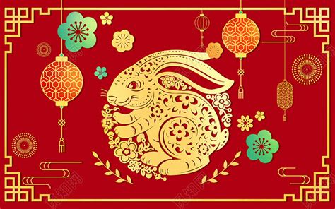 2023兔年卡通兔子设计图__节日庆祝_文化艺术_设计图库_昵图网nipic.com