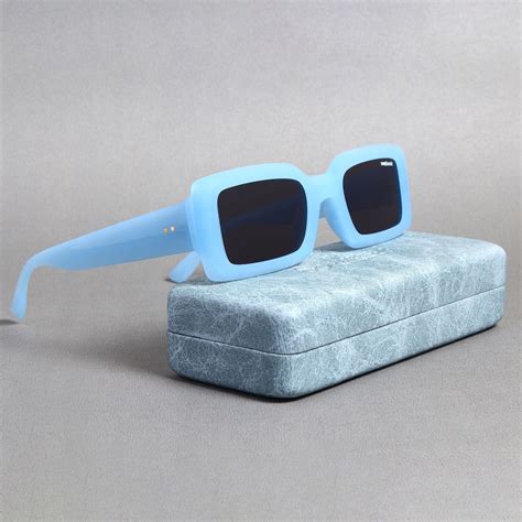 Shop Victoria Aqua Blue Black Polarized Sunglasses | Sunglassic