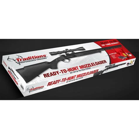 Traditions Buckstalker XT Muzzleloader Rifles - Black & Blue (1 each ...
