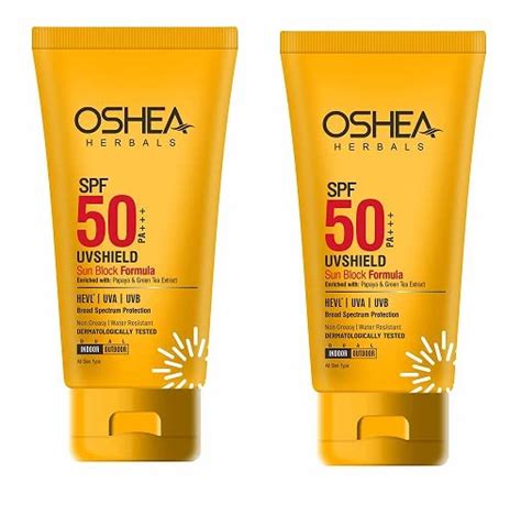 Uvshield Sun Block Formula Spf 50, White, 60 G - Pack of 2 : Amazon.in ...