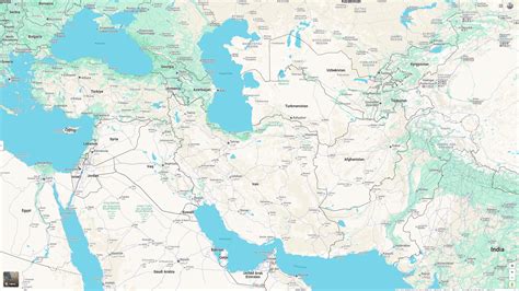 Iran Map - Guide of the World