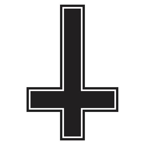 Amazon.com: Satanic Cross Vinyl Decal, Inverted Cross Decal, Satanism ...