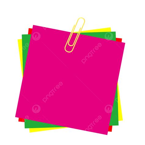 Colorful Post It Note Clip Art Sticky Notes Purple PNG Images | Free