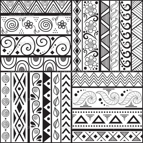 Easy Tribal Patterns: Free Printable Designs