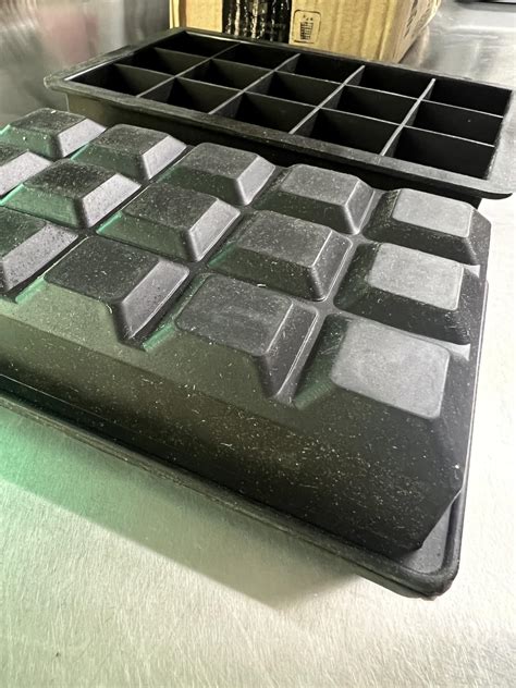 Buy LessMo 2 Pack Ice Cube Tray, Silicone Square Ice Cube Molds with ...