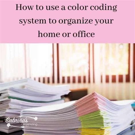 Image result for Color Coding Filing System for Home