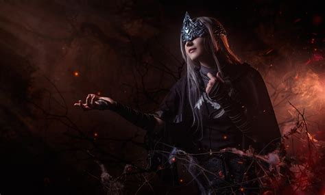 Dark Souls III Fire Keeper: Enigmatic Woman Cosplay HD Wallpaper by niamash