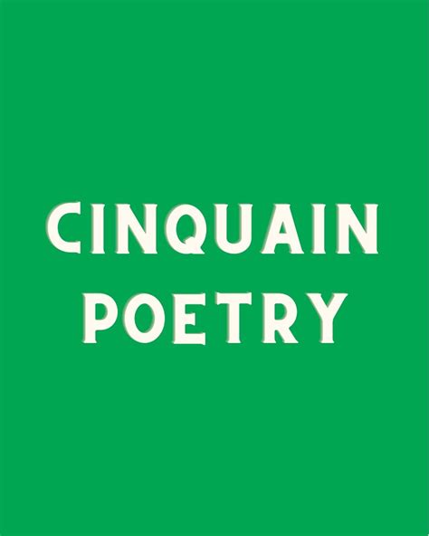 5 Smart Examples Of Cinquain Poetry - Aestheticpoems