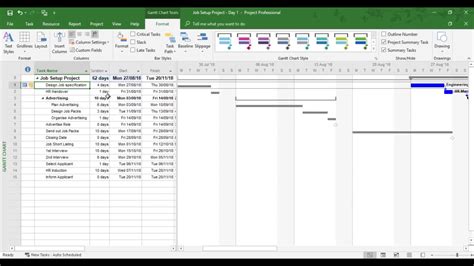 Image result for Format Gantt Chart MS Project