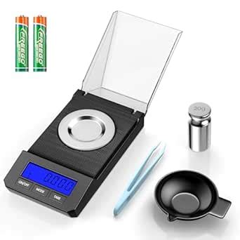 Milligram Scale 50g/0.001g High Precision MG Scale Jewelry Scale with ...