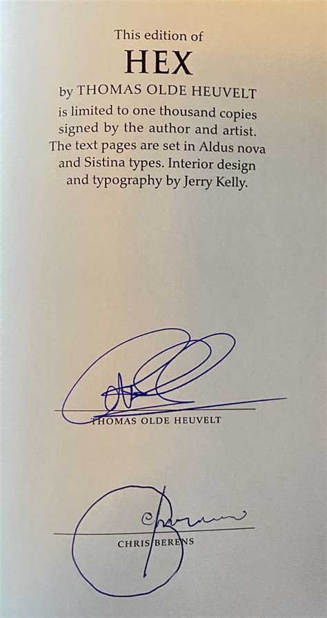 HEX (Classic Edition) by Olde Heuvelt, Thomas: As New Hardcover (2023 ...