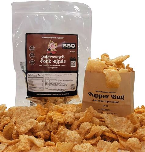 Amazon.com: Premium Microwave Pork Rinds (Barbecue), 1 Ounce (Pack of 10)