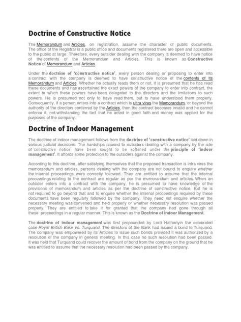 Constructive Notice in General 的图像结果