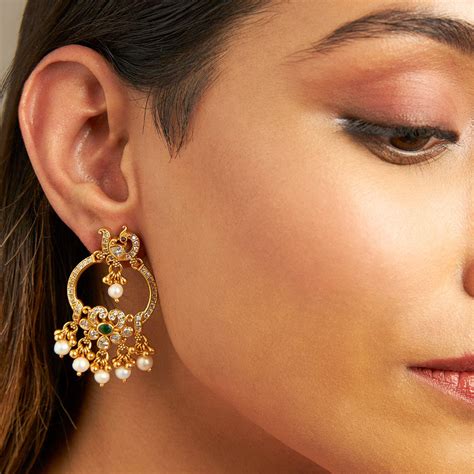 Silver Temple Earring 167558