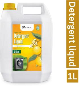 ZEROIC Lemon Crush Detergent Liquid, Front Load, Removes Stains, Gentle ...