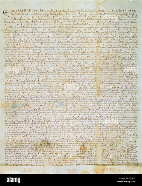 Magna Carta (1297 version, owned by David M Rubenstein Stock Photo - Alamy