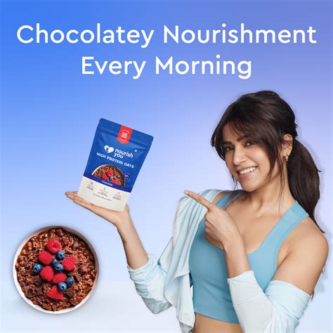 High Protein Oats - Chocolate | 25g Protein | Vegan No Whey Isolate ...