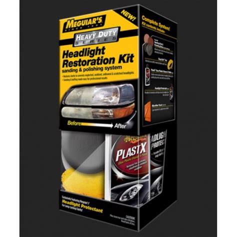 Car Care Products - Meguiars - Heavy Duty Headlight Restoration Kit