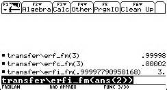 Error Function / Función Error - ticalc.org