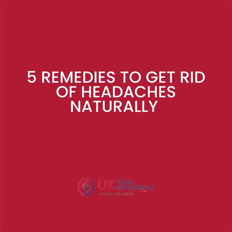 5 Remedies To Get Rid Of Your Headaches Naturally | UK Food