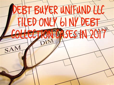 Debt Buyer Unifund Filed only 61 NY Debt Collection Cases In 2017