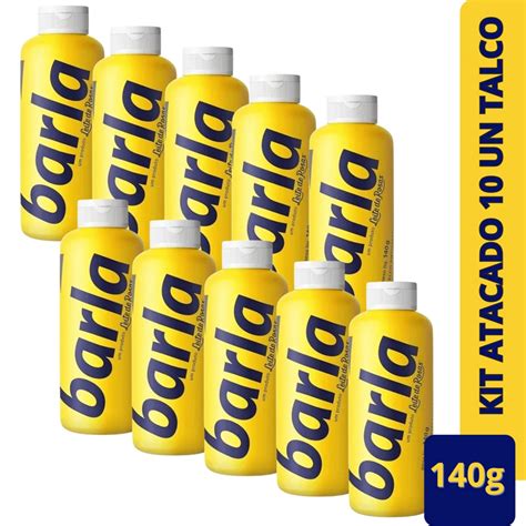 Kit Atacado 10 Peças Talco Barla 140g Antisséptico Perfumado Para Pés e ...