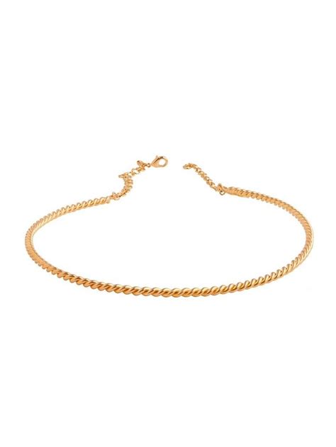 Buy Gold Plated Handcrafted Brass Choker | N21/ETAD1 | The loom