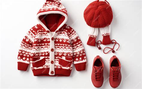 Premium Photo | Kids winter clothes complete set isolated on a ...