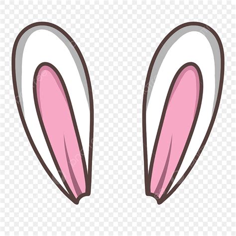 Cute Bunny Ears Clipart Transparent Background, White Bunny Ears ...