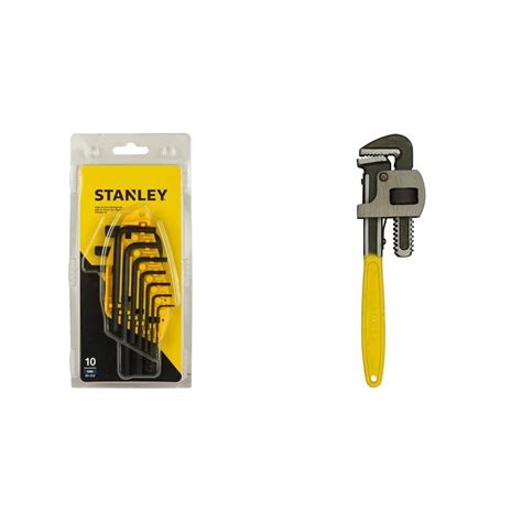 Stanley 69-253 Hex Key Set (Pack of 10) 71-642 12-inch 300mm Stilson ...