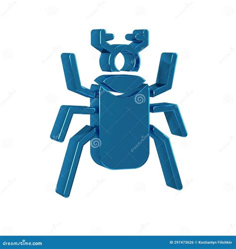 Blue Beetle Bug Icon Isolated on Transparent Background. Stock ...