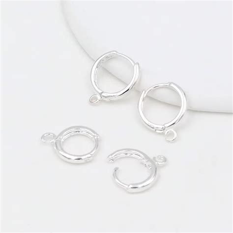 SS 2963 Hoop with Loop Silver Plated ( 2 pc ) Anti tarnish – Shas