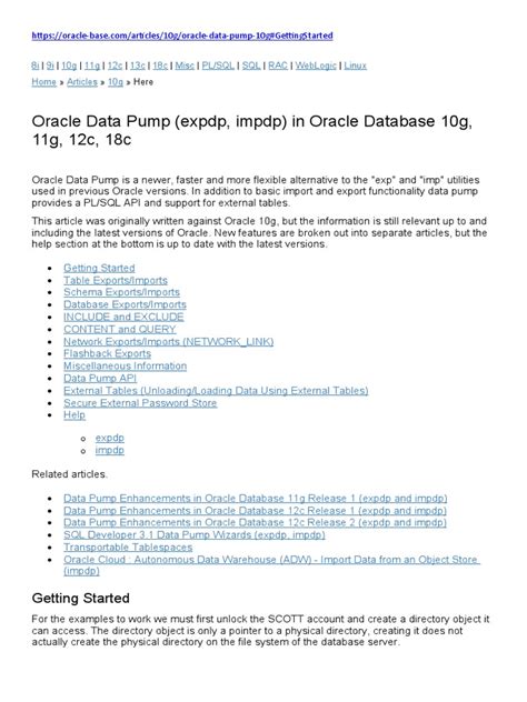 Image result for Oracle Impdp SQL Developer