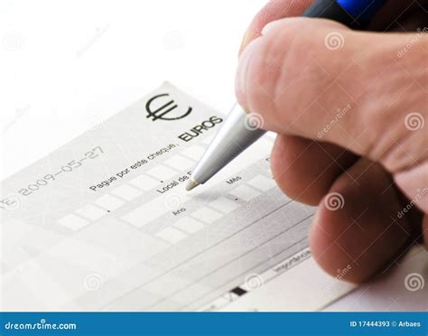 Hand signing a check stock image. Image of income, bill - 17444393