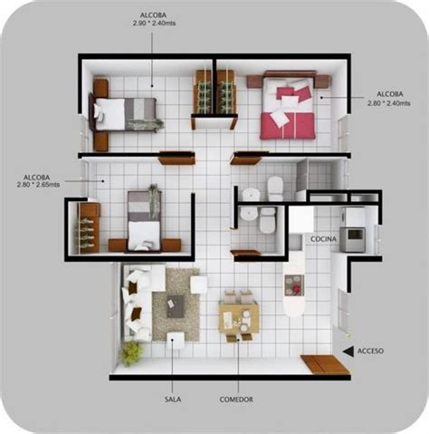 Plan Maison 60M2 | Ventana Blog