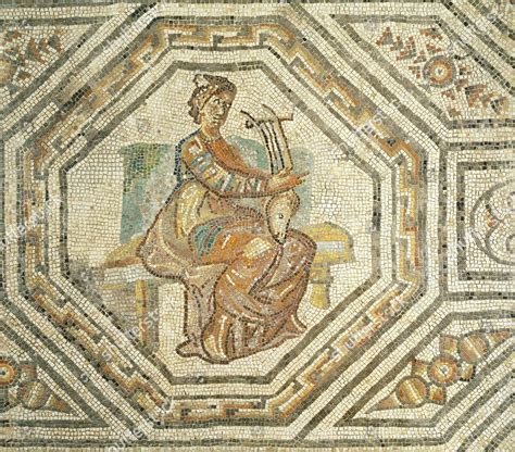ERATO MUSE LYRIC POETRY MOSAIC 2ND Editorial Stock Photo - Stock Image ...