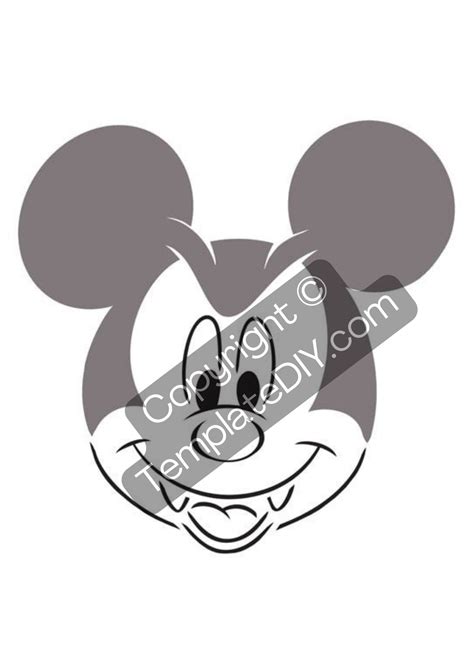 Mickey Mouse Template Pumpkin