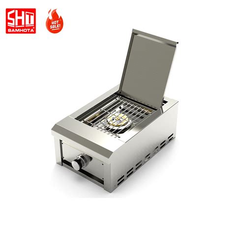 Outdoor Kitchen BBQ Gas Grill Drop in Side Burner - China Side Burner ...