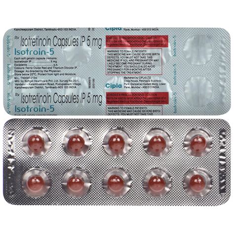 Isotroin-5 - Strip of 10 Capsules : Amazon.in: Health & Personal Care