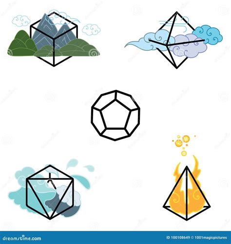 Shapes elements universe stock vector. Illustration of crystal - 100108649