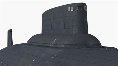 Akula Project 941 Typhoon Class Ballistic Missile Submarine 3D Model ...