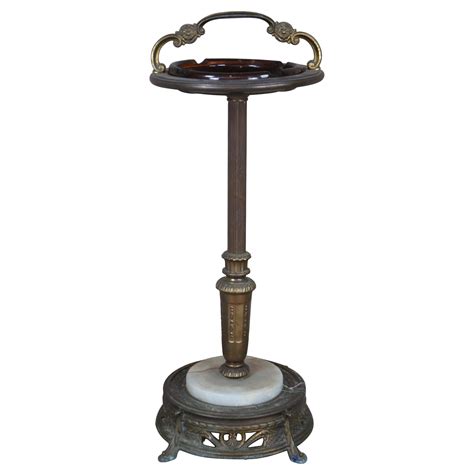 Antique Floor Ashtray Stand
