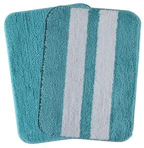 Buy MODERN FAB Anti Skid Rubber Backing Microfiber Soft Bathmat, (Aqua ...