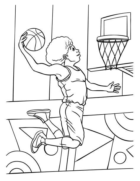 Basketball Team Coloring Pages