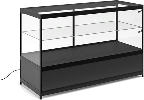 Displays2go 60 Inch Glass Showcase, Hidden Storage, India | Ubuy