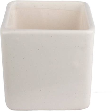 Ugaoo Ceramic Square Pot- Small (White) Plant Container Set Price in ...